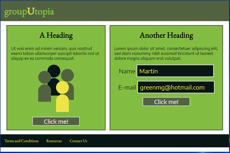 GroupUTopia mockup